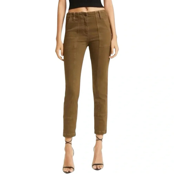 RAMY BROOK | Arizona Cargo Pants in Clover | Olive Green High Waisted Ankle | 28 - Picture 12 of 12